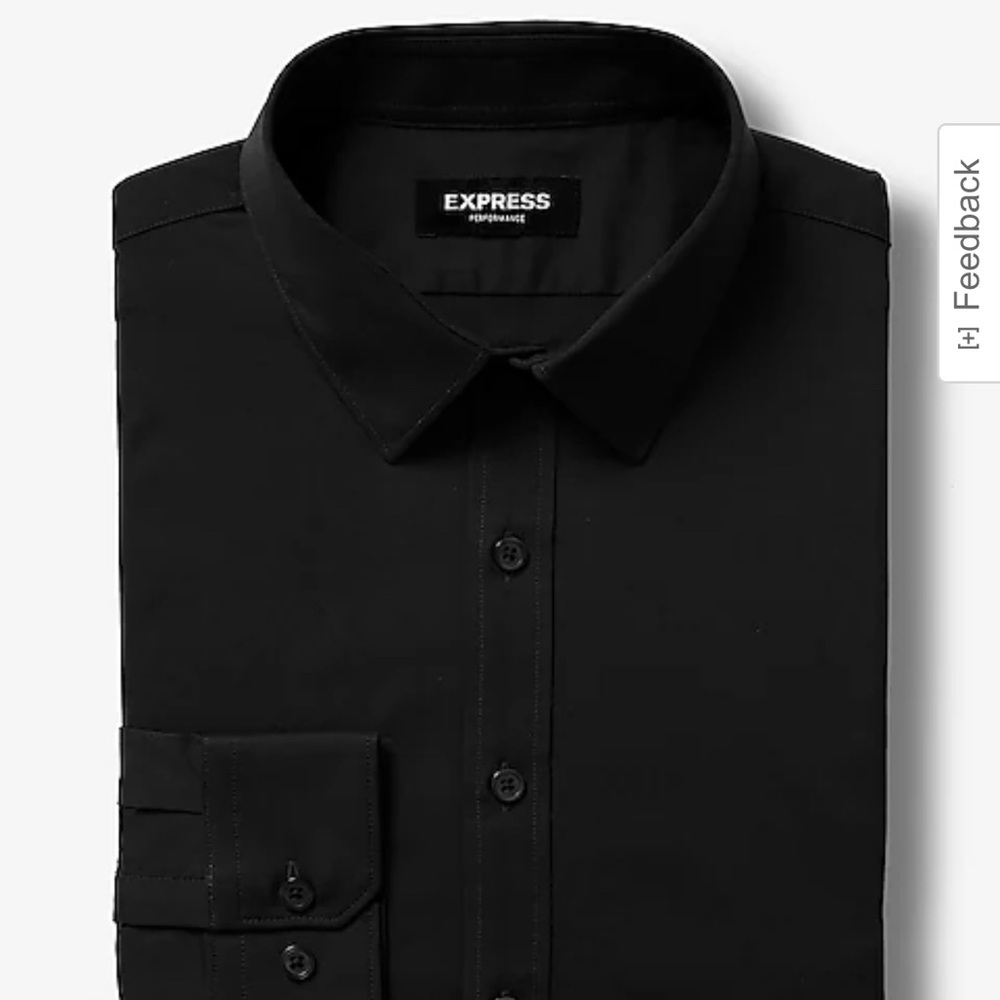Express Classic Wrinkle-Resistant Everyday Performance Dress Shirt Large